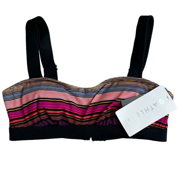 Athleta Womens Capri Stripe Pura Bikini Top 32 B/C NWT #594112 - Picture 1 of 5